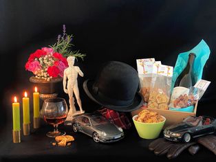 Geschenkkorb Thema Monsieur