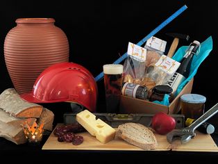 Geschenkkorb Thema Handwerker